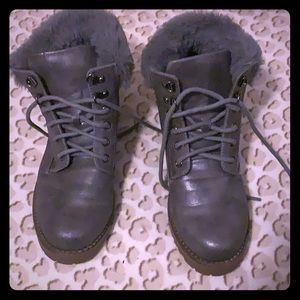 Fur Winter Combat Boots
